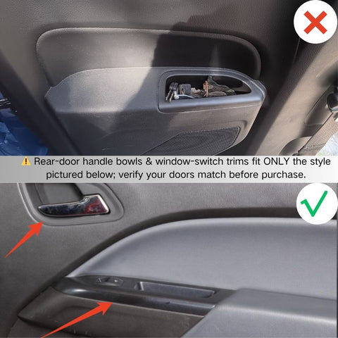 For 2014-2022 Chevy Colorado Window Lift Panel Switch Cover Trim