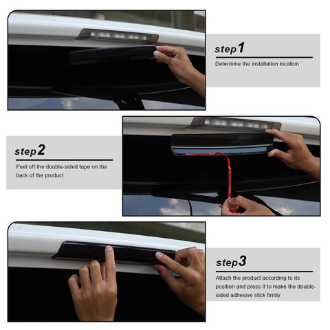 For 2010-2023 Toyota 4Runner Rear 3rd Brake High Light Decor Cover Trim Bezels