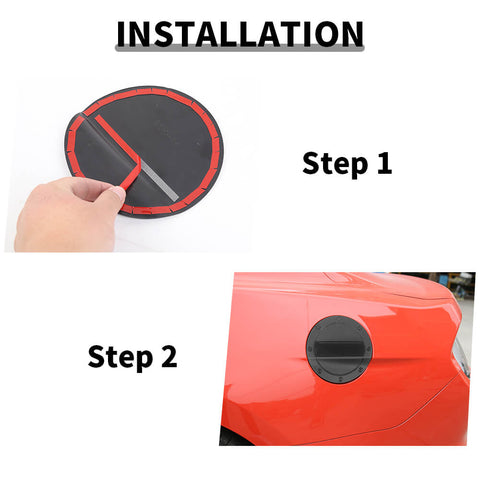 For 2015-2023 Ford Mustang Fuel Gas Tank Cap Cover Trim