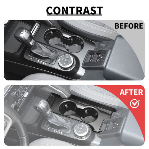 For 2021+ Ford Bronco Center Console Gear Shift Box Cup Holder Storage Trim