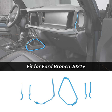 Center Console Handle Decor Strips Cover Trim Guard For 2021+ Ford Bronco｜CheroCar