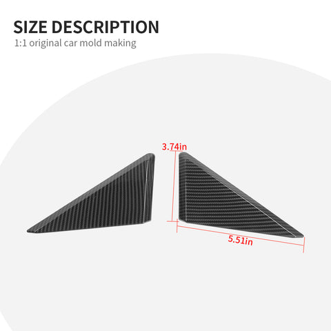 For 2016+ Chevy Camaro Exterior Front Triangle A Pillar Panel Trim