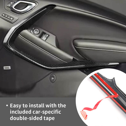 For 2016+ Chevy Camaro Inner Car Door V-Shape Cover Trim Strip