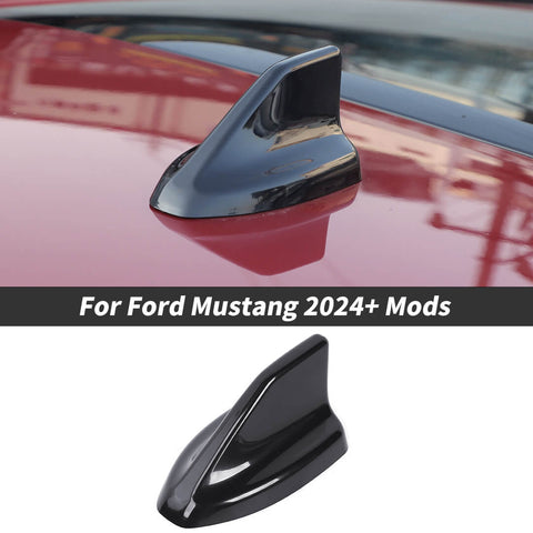 For 2024+ Ford Mustang Shark Fin Shape Roof Antenna Cover Trim