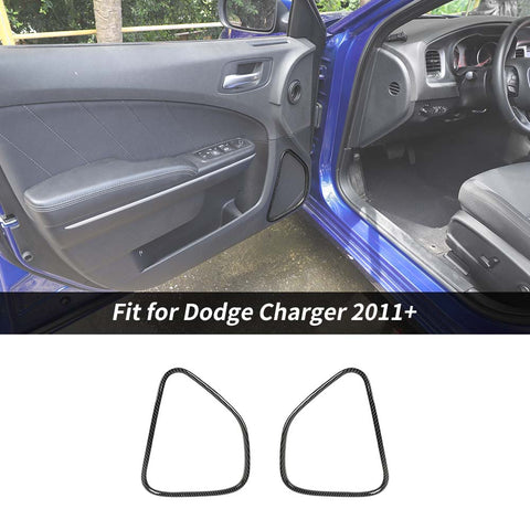 Inner Front Row Door Speaker Stereo Frame Decor Ring Trim For Dodge Charger/Chrysler 300C 2011+ Accessories | CheroCar