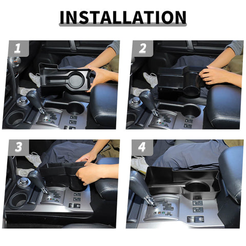 For 2010-2023 4Runner Center Console Gear Shift Side Storage Box Organizer
