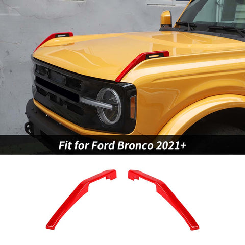 Front Engine Hood Hinge Cover Trim For Ford Bronco 2021+ Accessories｜CheroCar