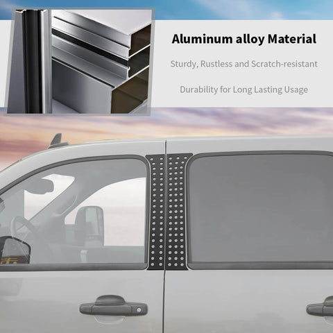 For 2007-2013 Chevy Avalanche/Silverado/GMC-SIERRA Window Center Pillar Posts Panel Trim Cover