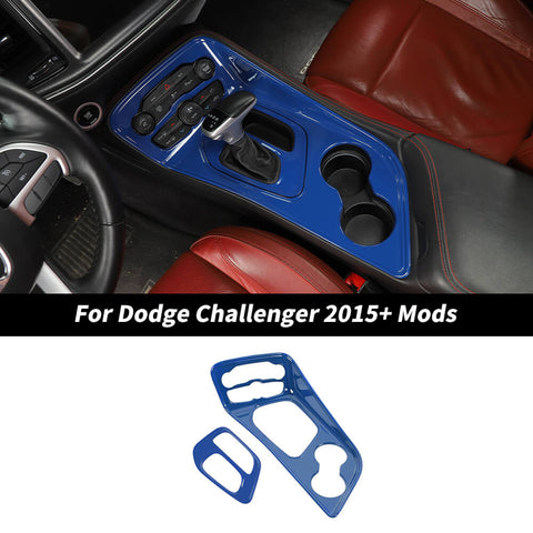 For 2015+ Dodge Challenger Interior Center Gear Shift Panel Trim Cover