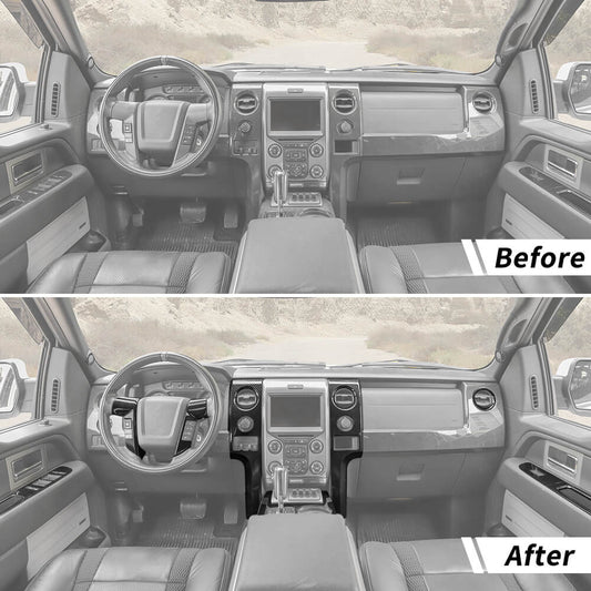 For 2009-2014 Ford F150 Raptor 13 x Center Control Inner Decor Trim Kit Cover