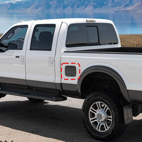 For 2008-2016 Ford F250/F350/F450/F550 Gas Cap Fuel Door Gas Tank Cover Trim