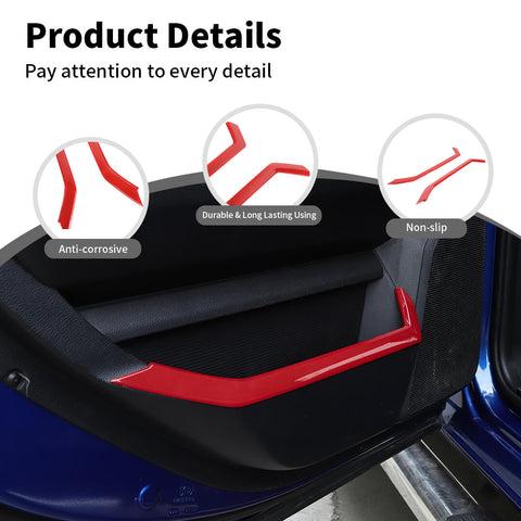 For 2010-2017 Dodge RAM Inner Rear Door Storage Strip Trim Cover