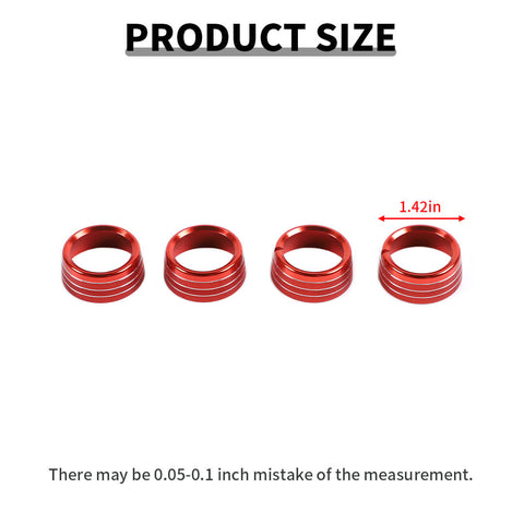 For 2011-2014 Ford Mustang Air Conditioning Switch Knob Ring Trim Bezel