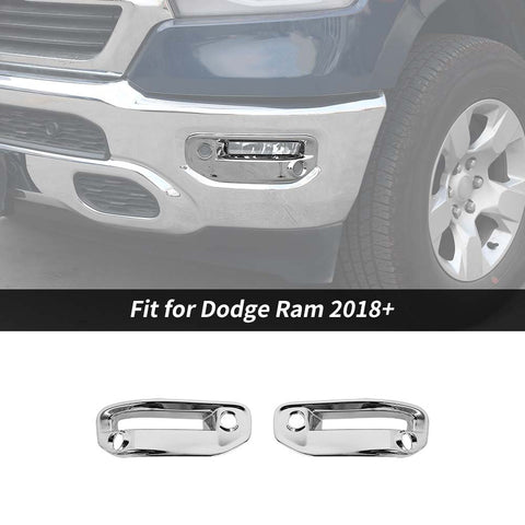 For 2018+ Dodge RAM 1500 Car Front Fog Light Lamp Cover Trim Decor For Dodge RAM 1500 2018+