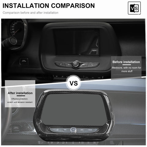 For 2017+ Chevy Camaro Interior Dashboard Panel Decor Cover Trim Kit