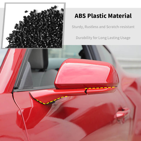 For 2024+ Ford Mustang Side Mirror Arm Base Panel Decor Cover Trim