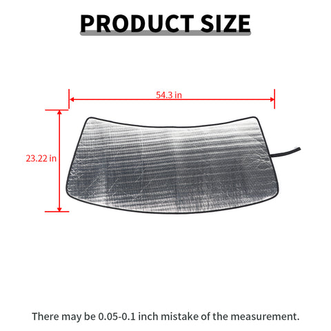 For 2016+ Chevy Camaro Windshield Sunshade Sun Shade Heat Shield Sun Visor