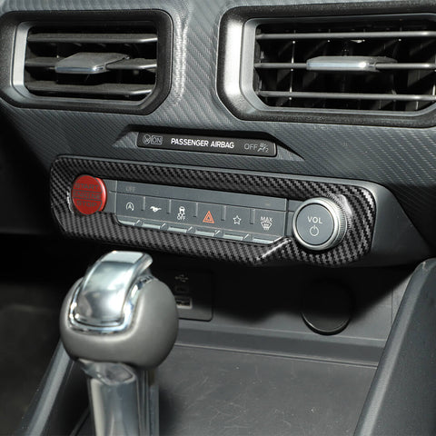 For 2024+ Ford Mustang Interior Center Console Air Conditioning Control Panel Decal Trim Cover