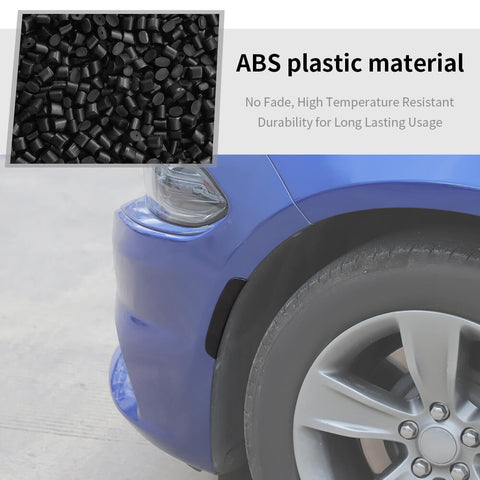 For 2015+ Dodge Charger Front Wheel Eyebrow Light Decor Cover Trim