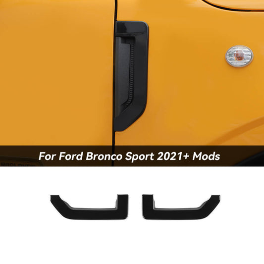 For 2021+ Ford Bronco Sport Fender Side Air Vent Leaf Plate Cover Trim