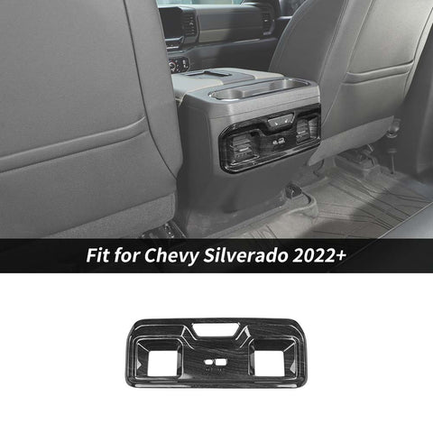 Rear Back Air Conditioner Outlet Vent Panel Trim For Chevy Silverado/GMC Sierra 2022+ Accessories | CheroCar