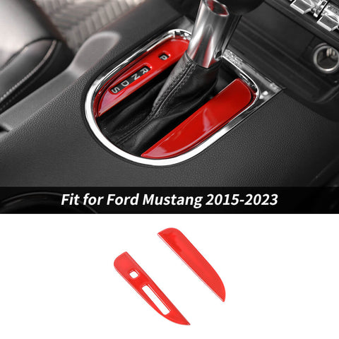 For 2015-2023 Ford Mustang Central Gear Shift Box Panel Trim Cover Decor Bezels