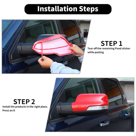 Exterior Rear View Mirror Decor Cover Trim For Dodge Ram 2018+ Accessories | CheroCar