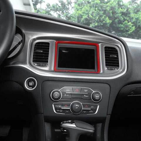 GPS Navigation Screen Frame Trim Bezels For Dodge Charger 2011+ Accessories | CheroCar