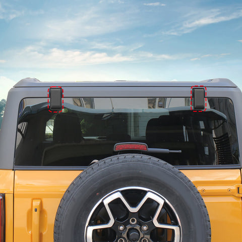 For 2021+ Ford Bronco Replacement Tailgate Liftgate Window Glass Hinge Trim Cover