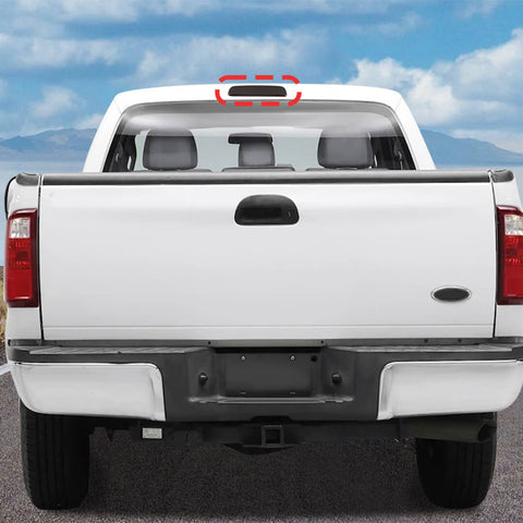 For 2008-2016 Ford F250/F350/F450/F550 Smoked Black High Brake Light Trim Cover