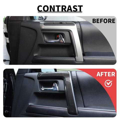 For 2010+ Toyota 4runner Interior Door Armrest Handle Stripe Decor Cover Trim