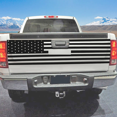 For 2007-2013 GMC Sierra Rear Cargo Trunk Door Tailgate Sticker Decal Trim US Flag