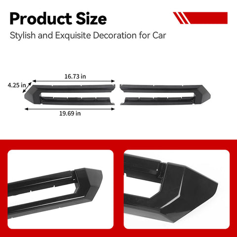 For 2024+ 4Runner Front Middle Grille Inserts Bezel Cover Trim