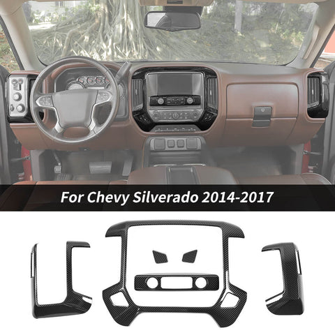 For 2014-2017 Chevy Silverado 1500/ GMC Sierra 37pcs Interior Decor Cover Trim Kit