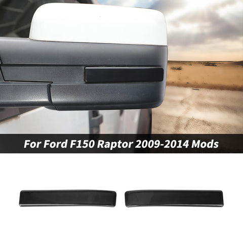 For 2009-2014 Ford F150 Raptor Rearview Mirror Turn Signal Light Trim Cover
