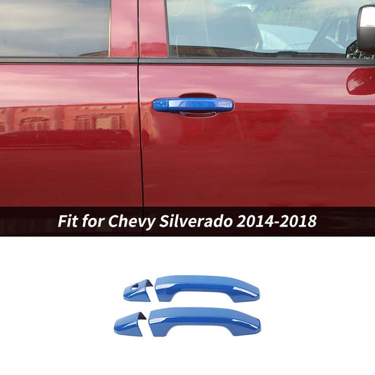 For 2014-2018 Chevy Silverado/GMC Sierra 2-Door Car Exterior Door Handle Cover Trim Shell