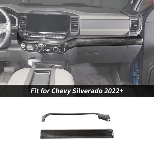 For 2022+ Chevy Silverado Center Console Dash Decor Panel Cover Trim