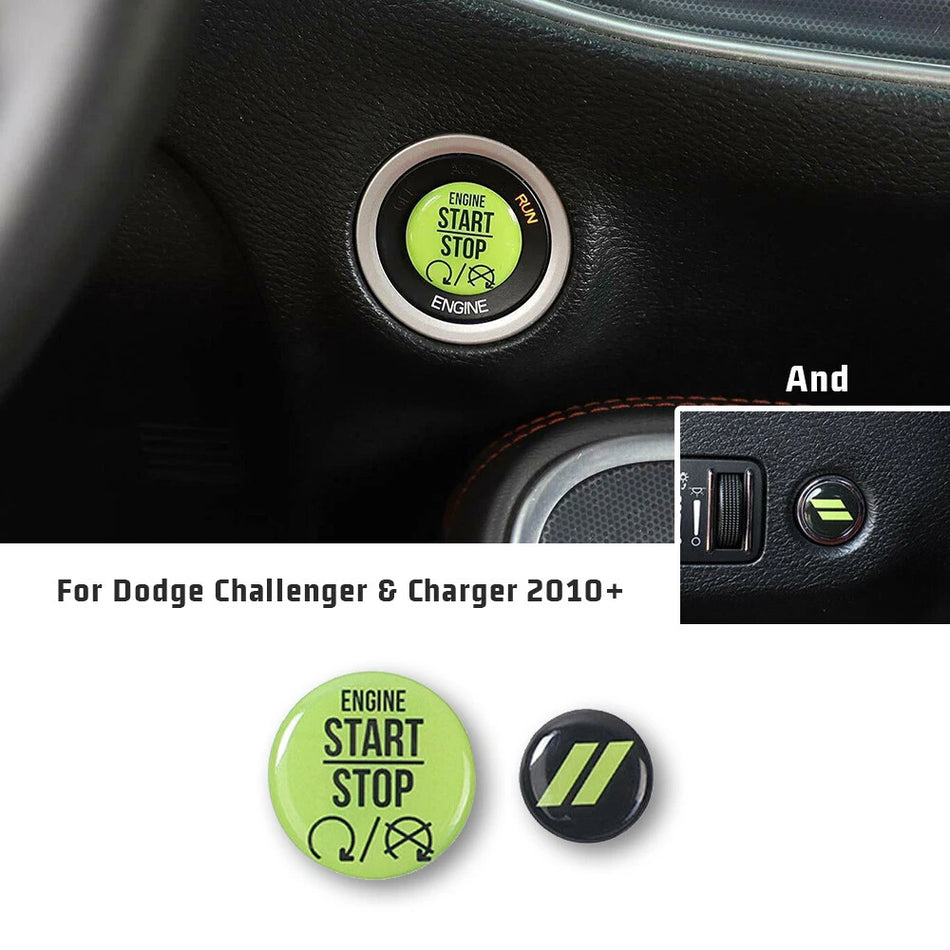 For 2010+ Dodge Challenger/Charger Engine Start Stop & Trunk Button Trim