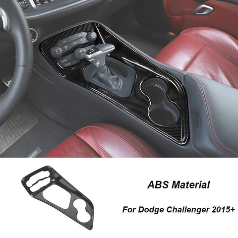 For 2015+ Dodge Challenger Interior Center Console Dash Trim Cover Kit