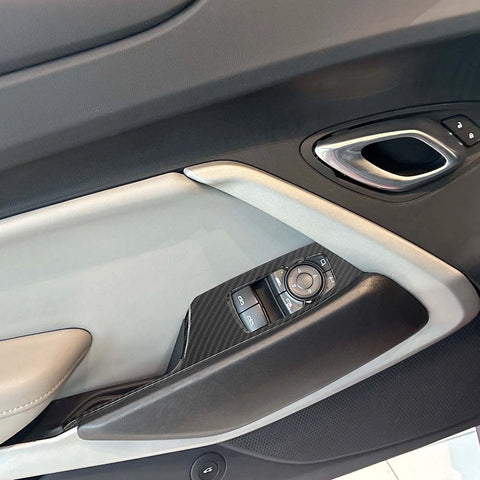 For 2016+ Chevy Camaro Window Lift Switch Button Panel Cover Trim