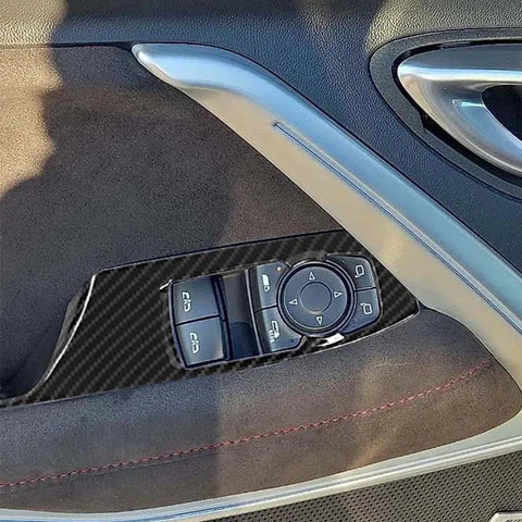 For 2016+ Chevy Camaro Window Lift Switch Button Panel Cover Trim