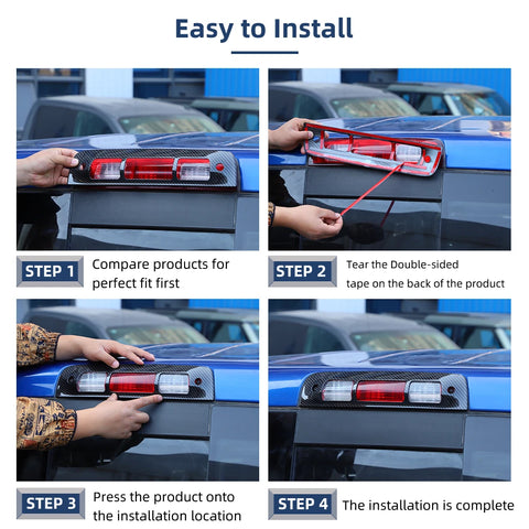 For 2009-2018 Dodge RAM Hight Brake Tail Light Cover Trim