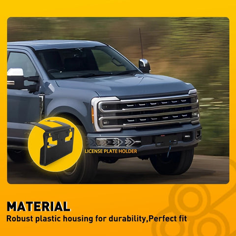 For 2023 Ford F250/F350/F450/F550 Front License Plate Bracket Holder
