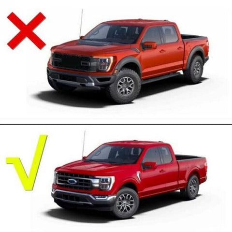 For 2021-2023 Ford F150 Front Fog Light Lamp Eyebrow Decor Cover Trim