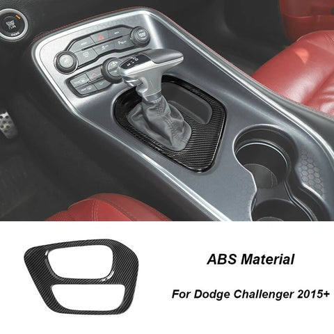 For 2015+ Dodge Challenger Interior Center Console Dash Trim Cover Kit
