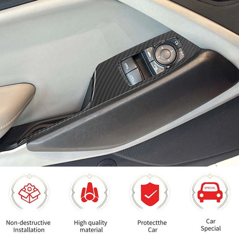 For 2016+ Chevy Camaro Window Lift Switch Button Panel Cover Trim