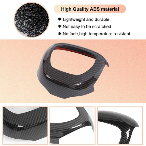 For 2015+ Dodge Challenger/Charger/2014+ Durango Steering Wheel Panel Decor Cover Trim