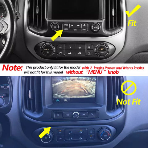 For 2014-2022 Chevy Colorado/GMC Canyon Center Console Navigation Air Vent Panel Cover Trim B Style