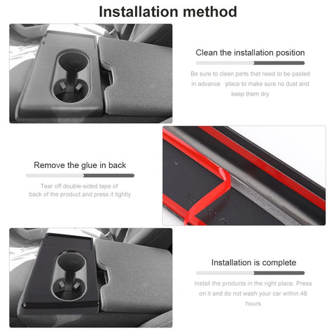 For 2021+ Ford F150/F250/F350/F450 Front Center Console Cup Holder Cover Trim