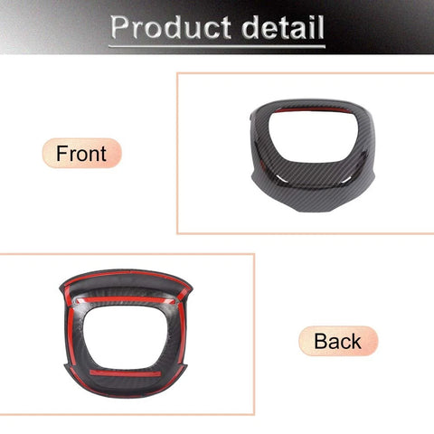 For 2015+ Dodge Challenger/Charger/2014+ Durango Steering Wheel Panel Decor Cover Trim